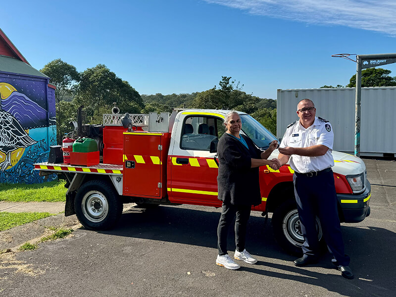 Bush firefighting vehicle gifted to support cultural burns