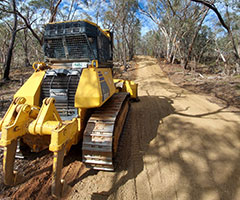 Fire trail maintenance - Nail Can Hill near Albury