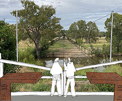 Proposed memorial attraction at Sheridan Street viewing area