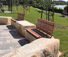 New furniture Shoal Bay foreshore