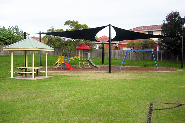 View of Ytama Park playground at Clemton Park