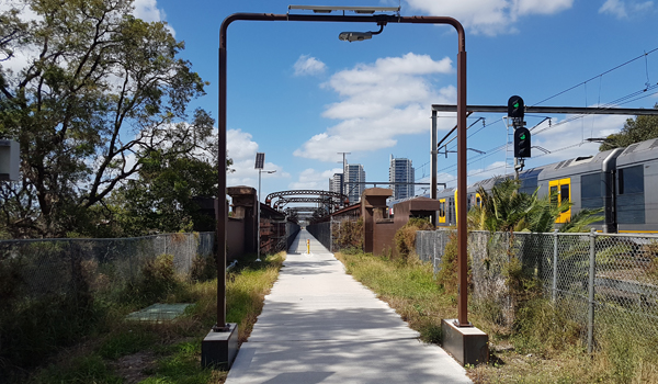 John Whitton rail bridge upgrade, Meadowbank