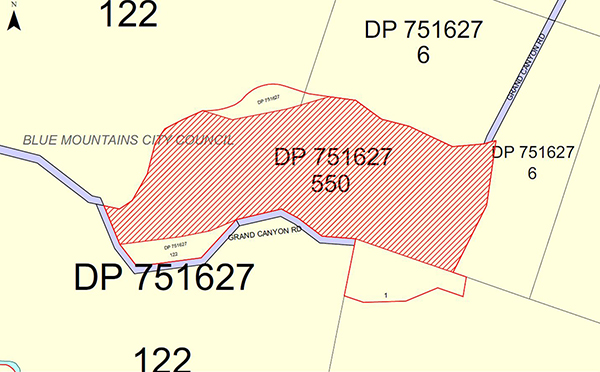 Katoomba lot map Katoomba lot map