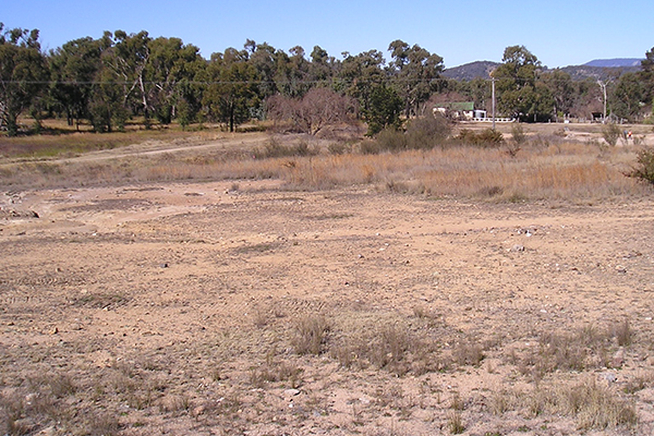 The former arsenic processing plant site at Jennings.. The former arsenic processing plant site at Jennings..