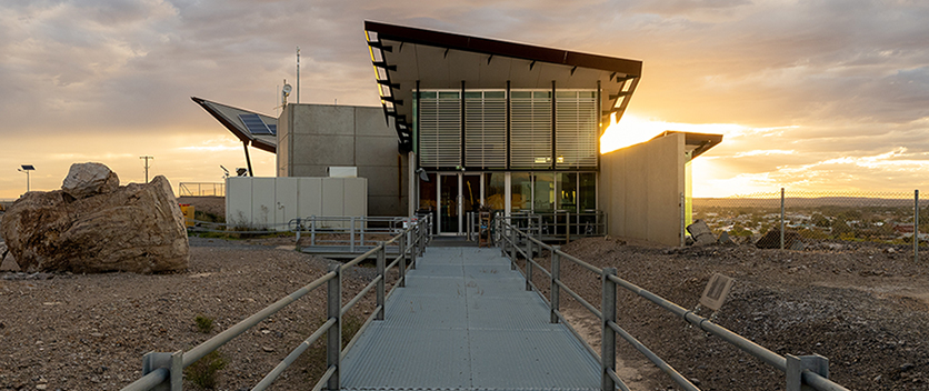 Museum building at Broken Hill Earth Complex