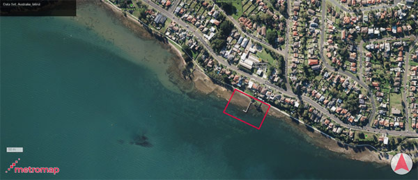 Dix's Wharf aerial view Dix's Wharf aerial view