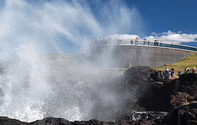 Plume of water at Kiama blowhole