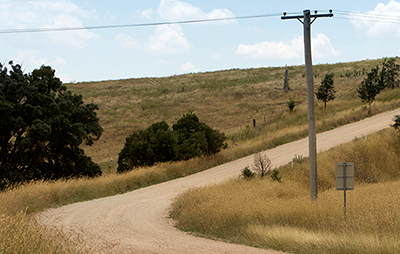 Dirt road in regional area