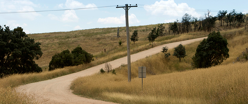 Dirt road in regional areas