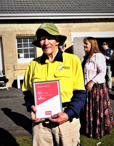 Tony Ward, Central Coast Volunteer of the Year. Tony Ward, Central Coast Volunteer of the Year.