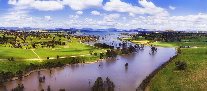 Aerial view Murray River