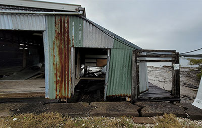 Oyster shack read for demolition