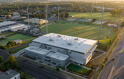 Aerial view of new PCYC club in Wagga Wagga