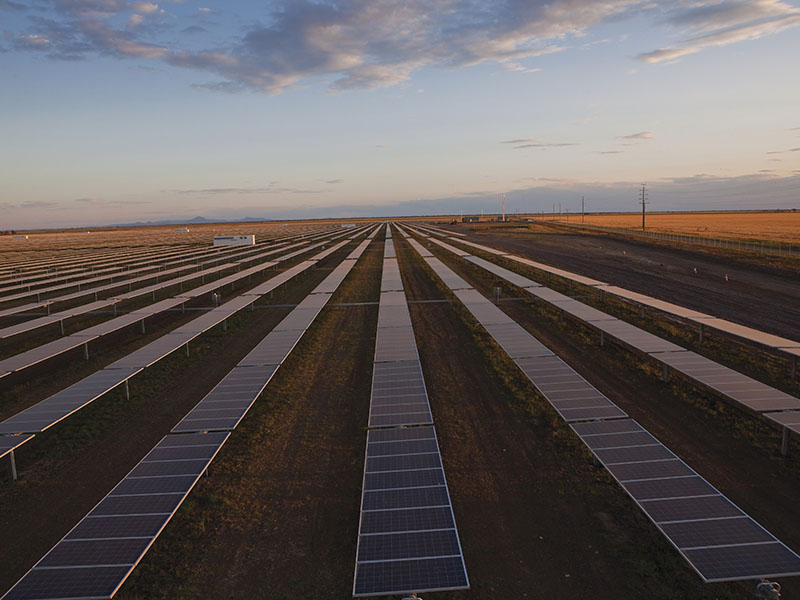 Solar farm at Moree