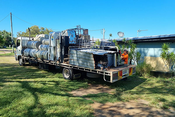 Waste removed from site.