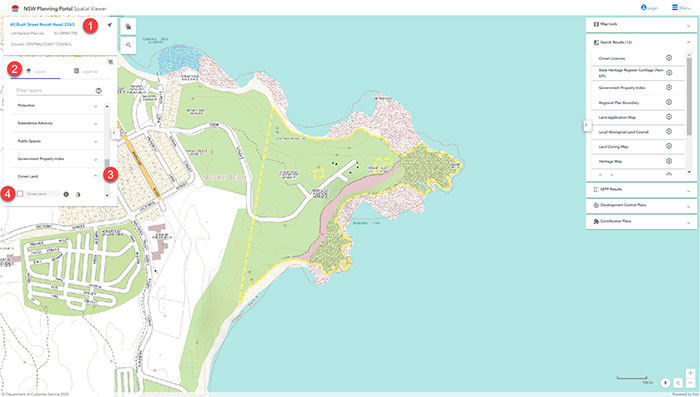 e-Planning Spatial Viewer map