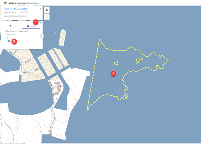 e-Planning Spatial Viewer map