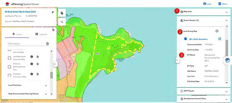 ePlanning Local Environment Plan spatial viewer map