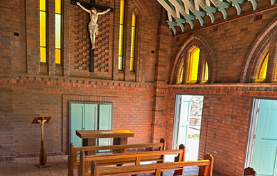 Inside Sandgate Chapel after upgrade