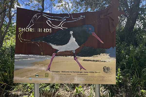 Urunga Beach access sign