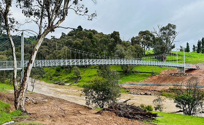 New bridge over Coppabella Creek