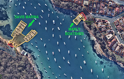 Aerial view of proposed land at Balgowlah being transferred to Transport NSW