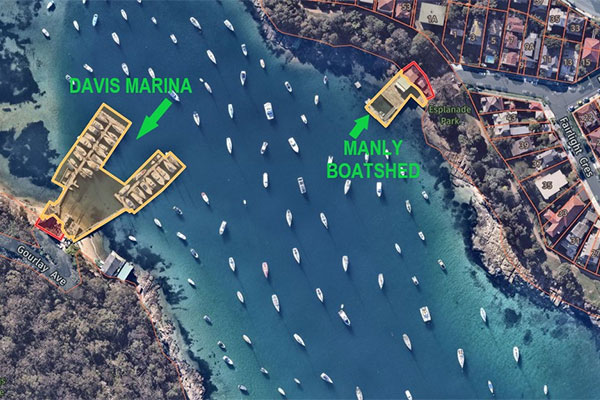 Aerial map of Balgowlah land being proposed to transfer to Transport NSW