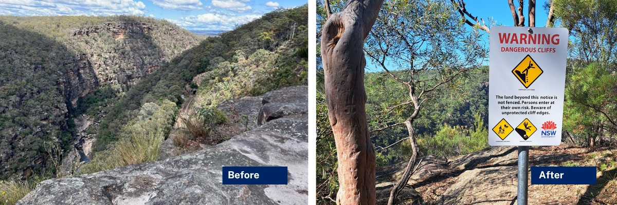 Darks Common safety fencing assessment before and after location image