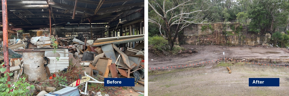 Dural Quarry before and after