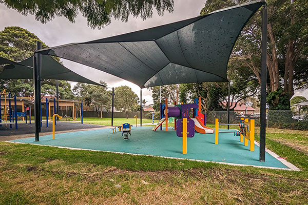 The new playground in Martin Reserve