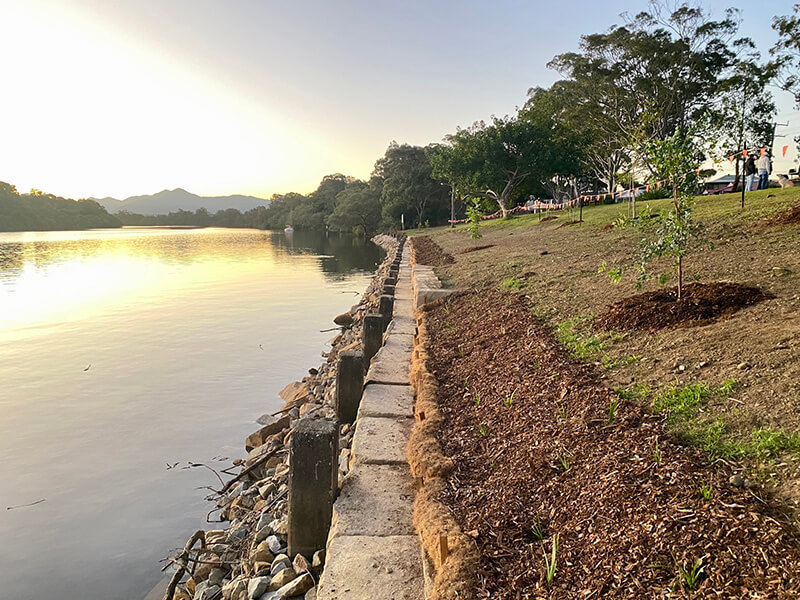 Bellinger River foreshore at Mylestrom