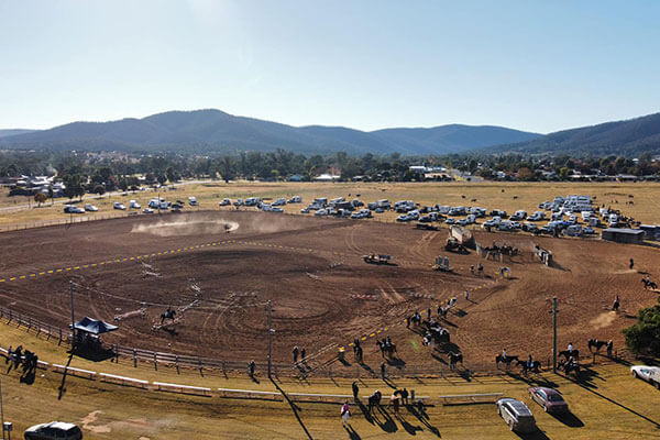 Showtime at Bingara Showground today. Courtesy Bingara Show Society