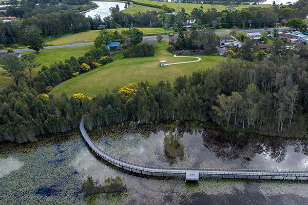 Urunga Wetlands after remediation work