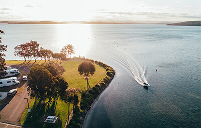 Belmont Lakeside Holiday Park. Image credit: Belmont Lakeside Holiday Park.