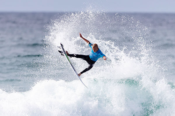 Surfer Hugh Vaughan. Credit: Darren Anderson
