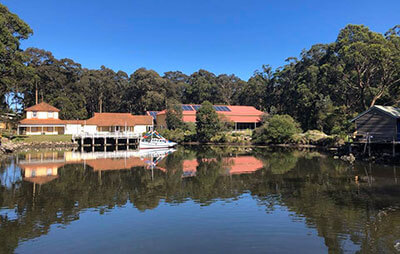 Jervis Bay Maritime Museum overlooking lake. Credit: Jervis Bay Maritime Museum Facebook