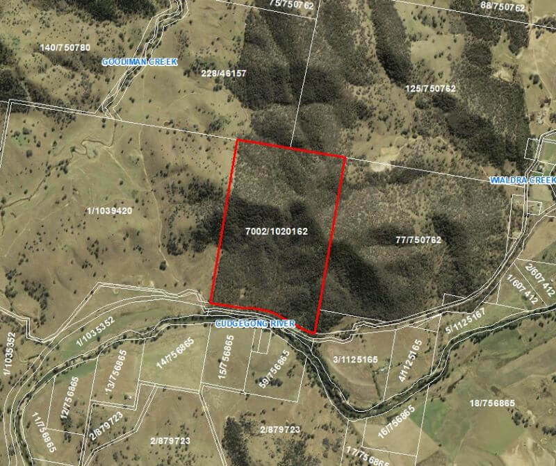 Map of land claim site at Beryl Reserve