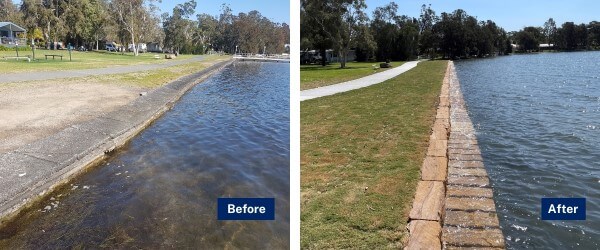 Mannering Park Seawall