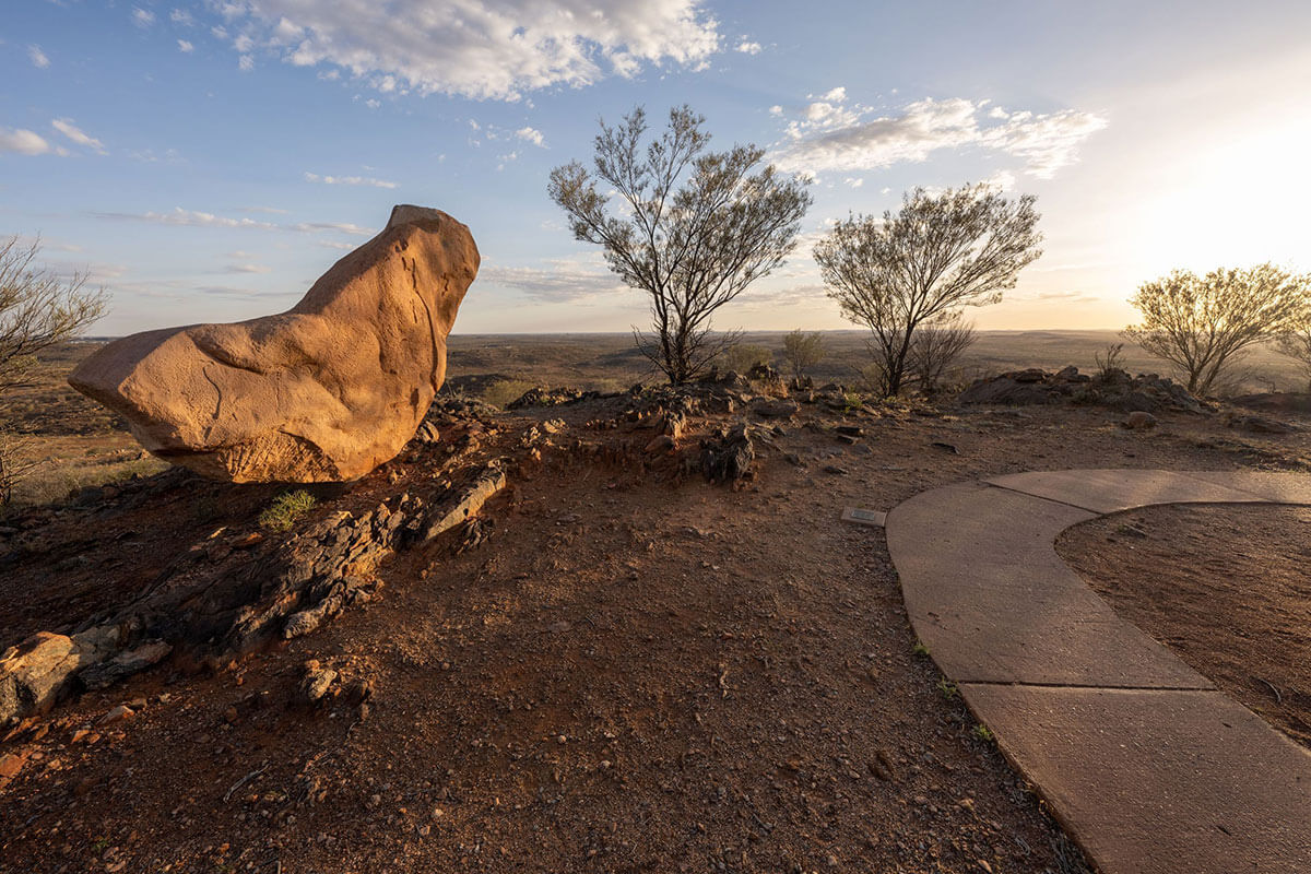 Display at the Broken Hill Sculptures, The Living Desert, Broken Hill