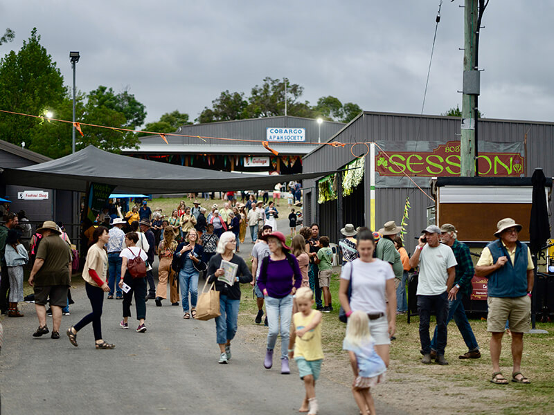 Many people attending the annual Cobargo Show.