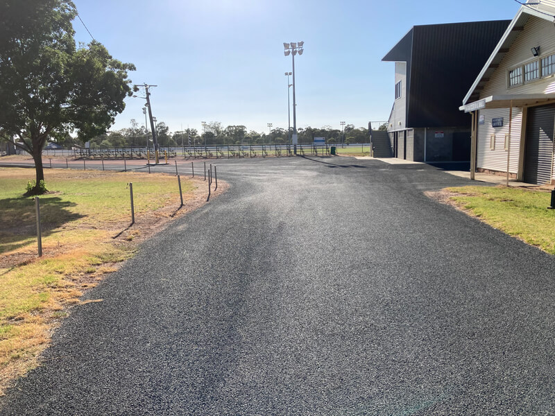 A new road at Leeton Showground.