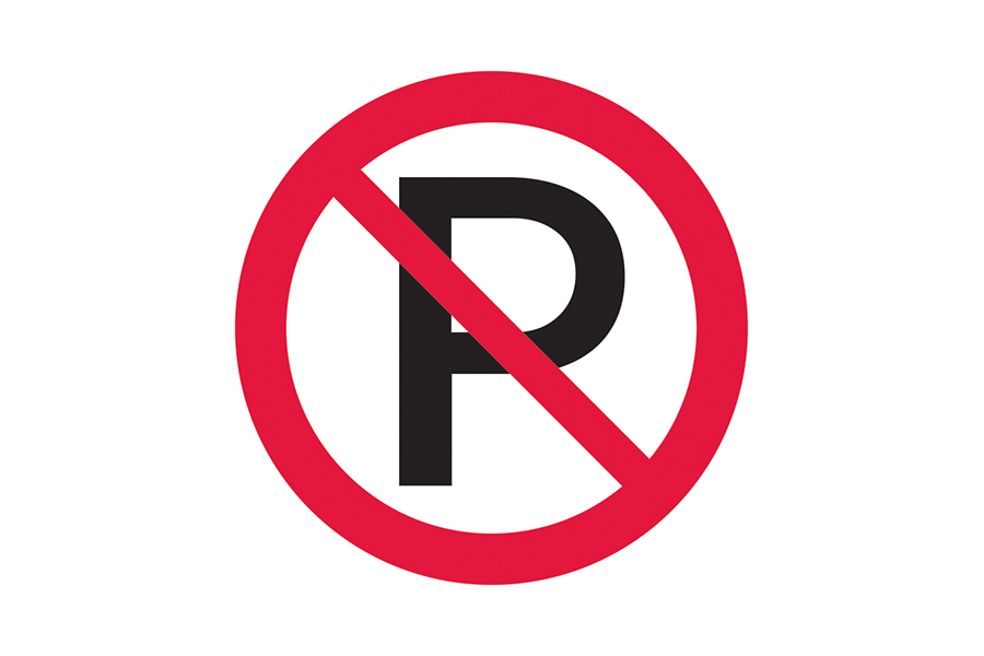 Signage preview for no parking