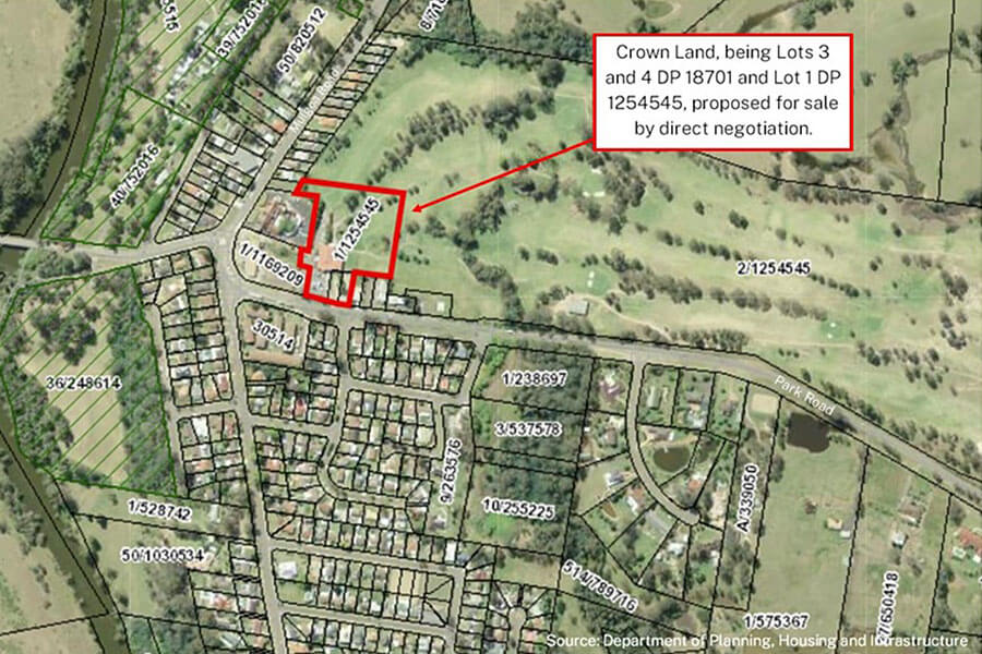 Proposed sale of Crown land by direct negotiation at Nepean Gardens.