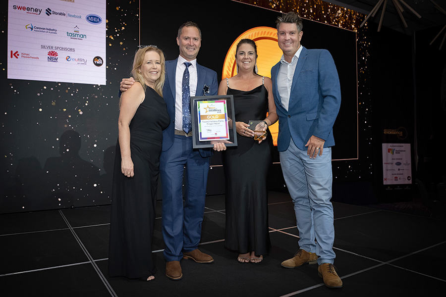 Tweed Holiday Parks Fingal Head has been named winner of the NSW Government-sponsored Holiday Park on Crown Land Award at the 2025 Caravan & Camping Industry Association Awards of Excellence.
