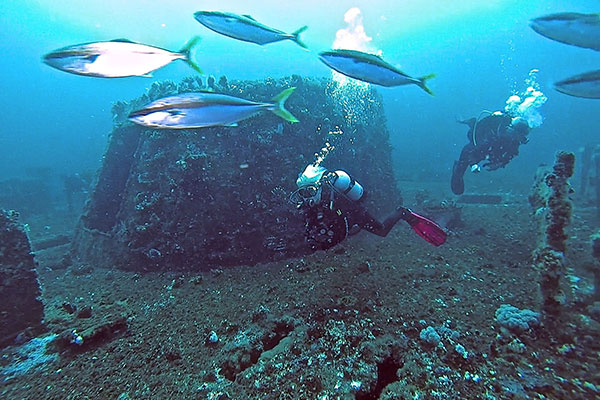 Diving on HMAS Adelaide - Sydney Dive Charters