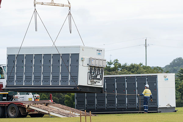 Installation of flood-recovery emergency accommodation pods