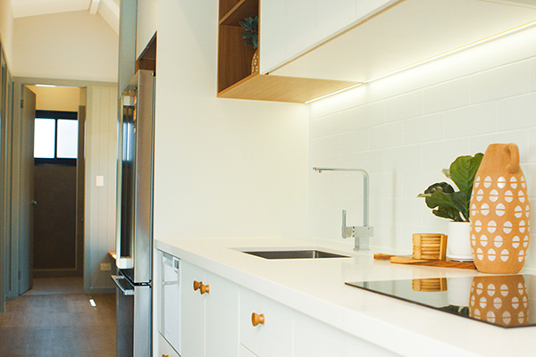 Inside one of the new cabins at Reflections Jimmys Beach