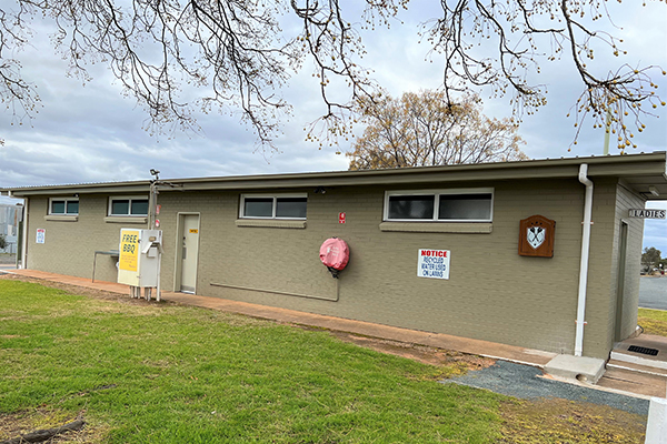 One of the three upgraded amenities blocks at West Wyalong.