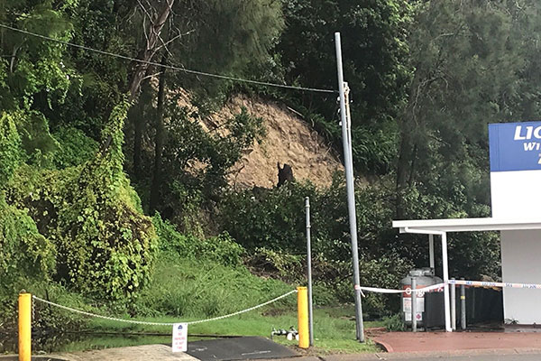 The landslip that will be fixed The landslip that will be fixed