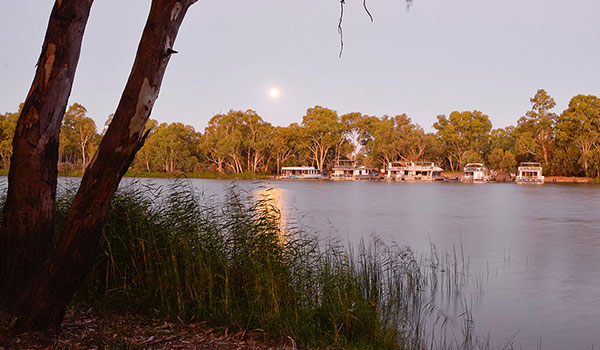 Murray River town of Buronga Murray River town of Buronga